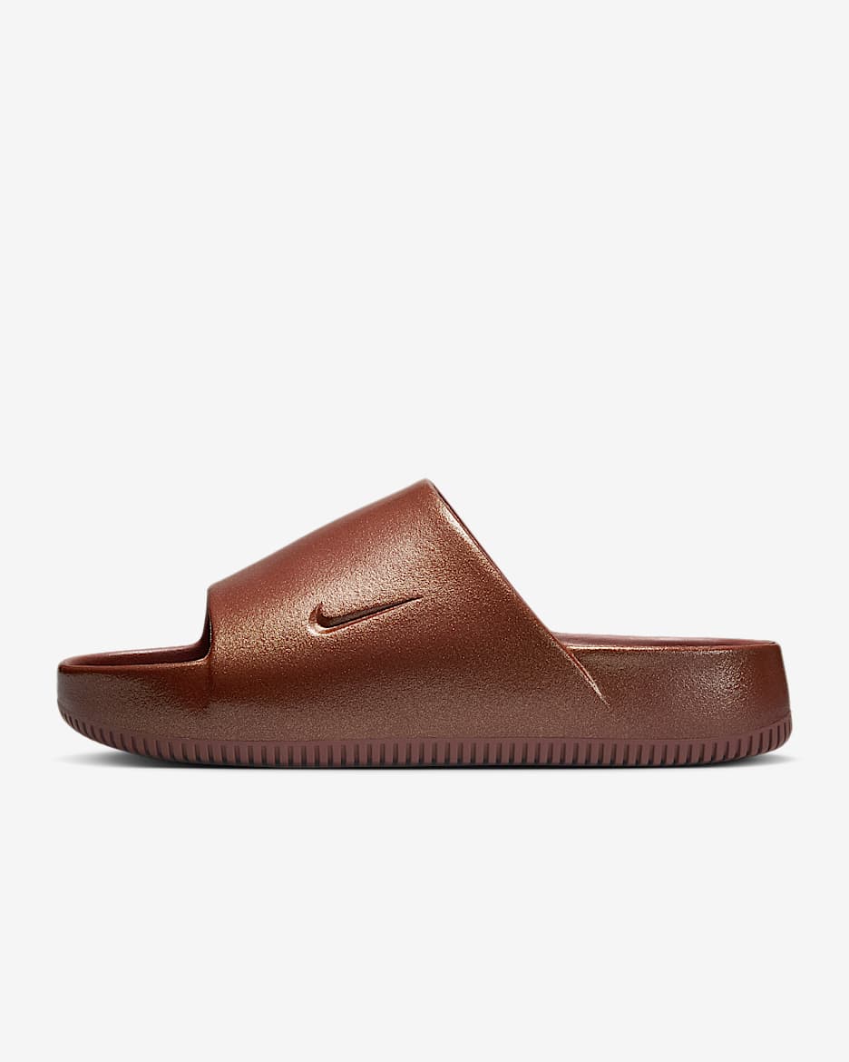 Nike slides women rose gold on sale